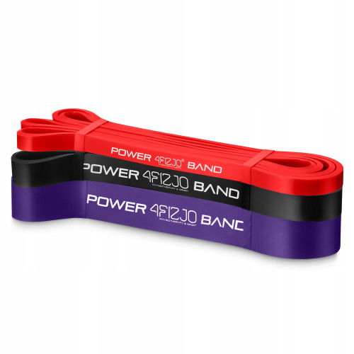 Резинка для фитнеса  4FIZJO Power Band 3 шт 6-26 кг Mix - фото №11